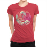 Rad Tiger Wave - Womens Premium T-Shirts RIPT Apparel Small / Red
