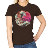 Rad Tiger Wave - Womens T-Shirts RIPT Apparel Small / Dark Chocolate
