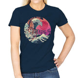 Rad Tiger Wave - Womens T-Shirts RIPT Apparel Small / Navy