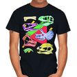 Radical Dinos - Mens T-Shirts RIPT Apparel Small / Black