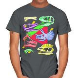 Radical Dinos - Mens T-Shirts RIPT Apparel Small / Charcoal