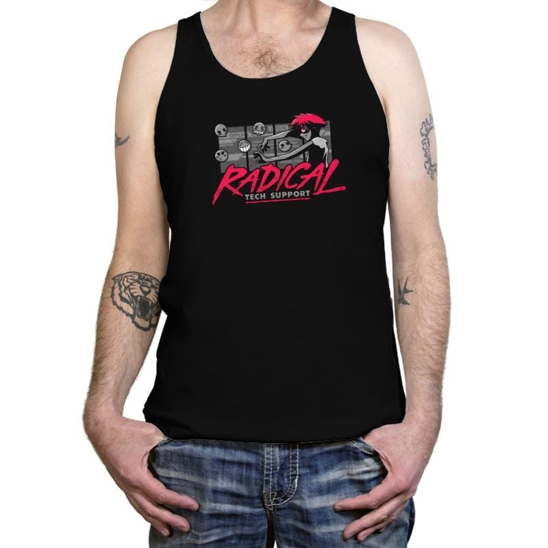 Radical Tech Support - Tanktop Tanktop RIPT Apparel X-Small / Black