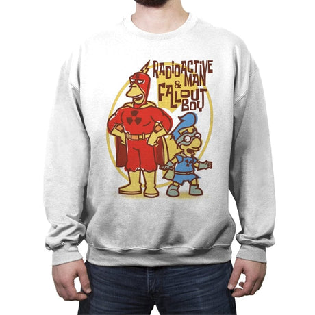 Radioactive Squad - Crew Neck Sweatshirt Crew Neck Sweatshirt RIPT Apparel Small / White
