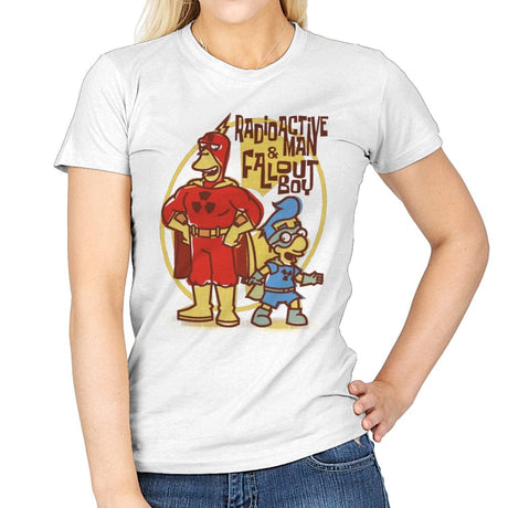 Radioactive Squad - Womens T-Shirts RIPT Apparel Small / White