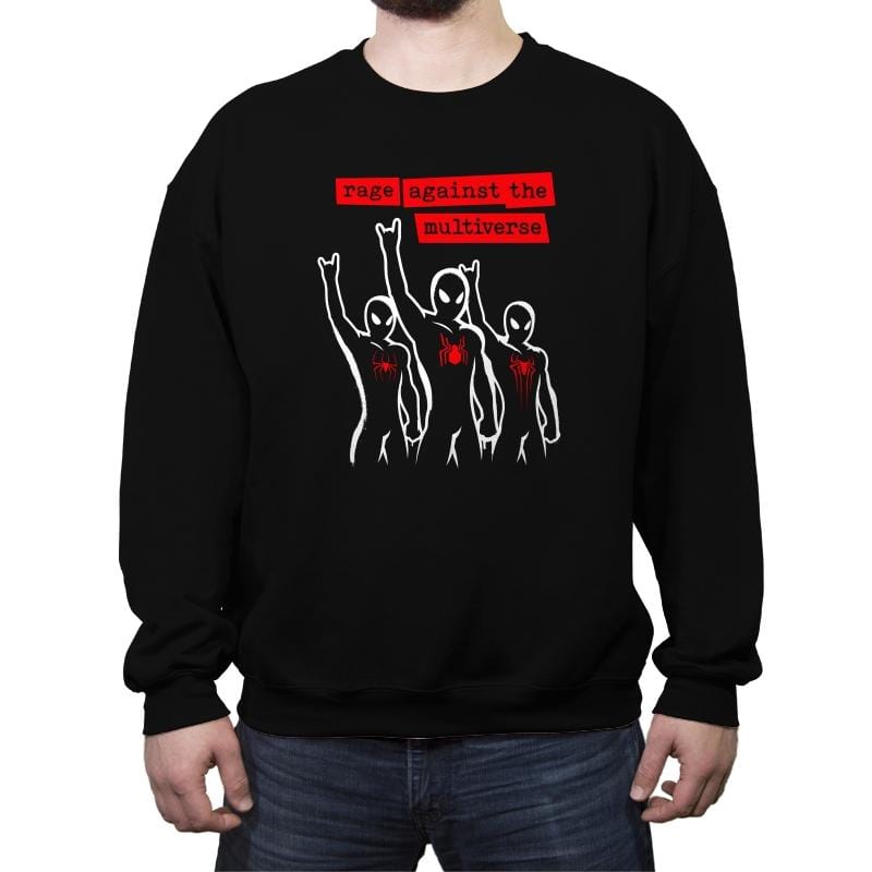 Rage Against The Multiverse - Crew Neck Sweatshirt Crew Neck Sweatshirt RIPT Apparel Small / Black