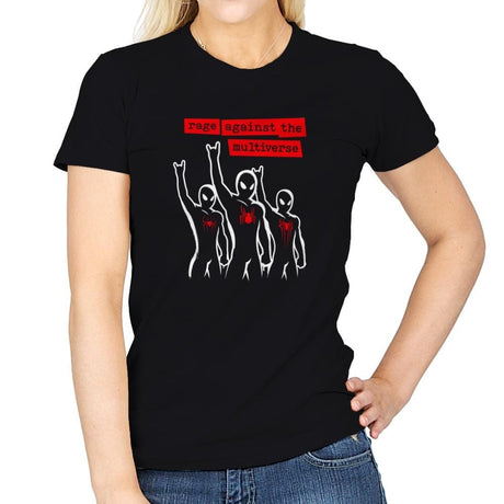 Rage Against The Multiverse - Womens T-Shirts RIPT Apparel Small / Black