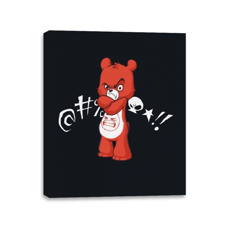 Rage Bear - Canvas Wraps Canvas Wraps RIPT Apparel 11x14 / Black