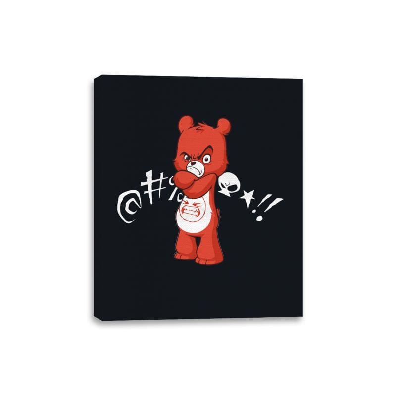 Rage Bear - Canvas Wraps Canvas Wraps RIPT Apparel 8x10 / Black