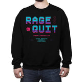 Rage Quit 4 Life - Crew Neck Sweatshirt Crew Neck Sweatshirt RIPT Apparel