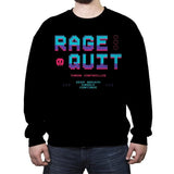 Rage Quit 4 Life - Crew Neck Sweatshirt Crew Neck Sweatshirt RIPT Apparel Small / Black