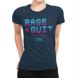 Rage Quit 4 Life - Womens Premium T-Shirts RIPT Apparel Small / Midnight Navy