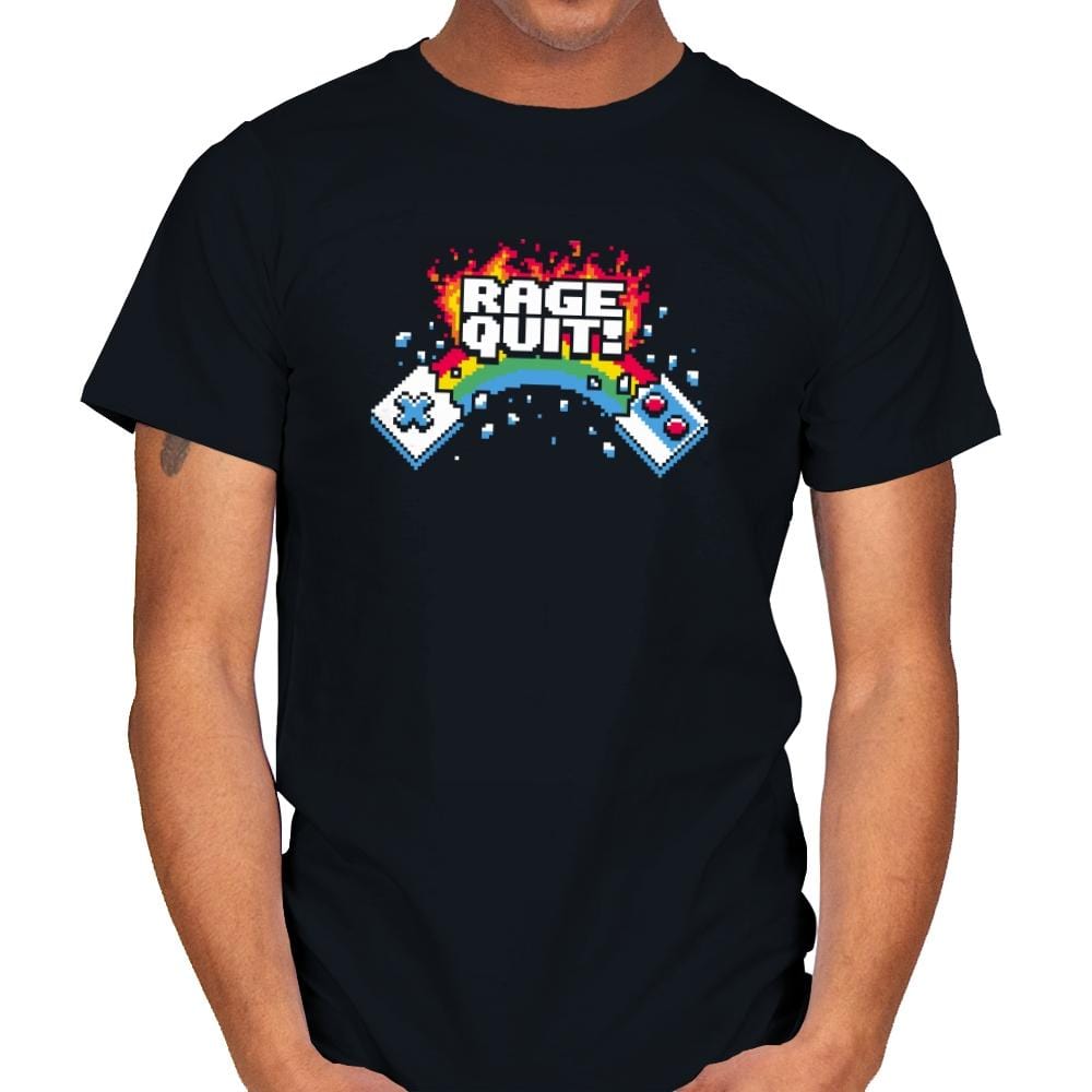Rage Quit! Exclusive - Mens T-Shirts RIPT Apparel Small / Black