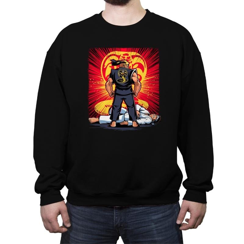 Raging Cobra - Crew Neck Sweatshirt Crew Neck Sweatshirt RIPT Apparel Small / Black