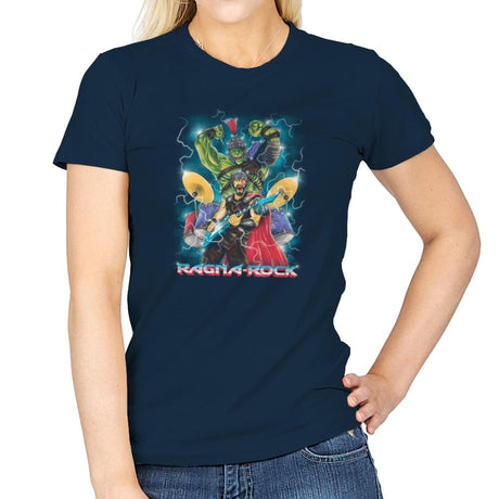 Ragna-Rock Exclusive - Womens T-Shirts RIPT Apparel Small / Navy