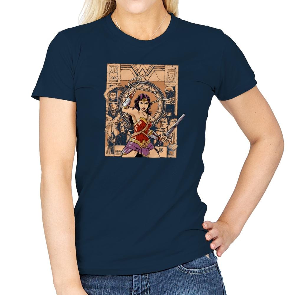 Raider of the Lost Amazon Exclusive - Womens T-Shirts RIPT Apparel Small / Navy