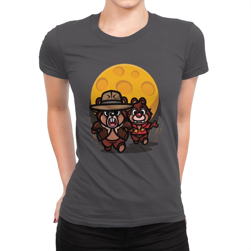 Raiders of the Lost Cheese - Womens Premium T-Shirts RIPT Apparel Small / Heavy Metal