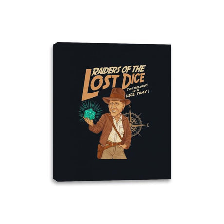 Raiders of the Lost Dice - Canvas Wraps Canvas Wraps RIPT Apparel 8x10 / Black