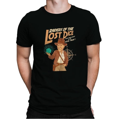 Raiders of the Lost Dice - Mens Premium T-Shirts RIPT Apparel Small / Black