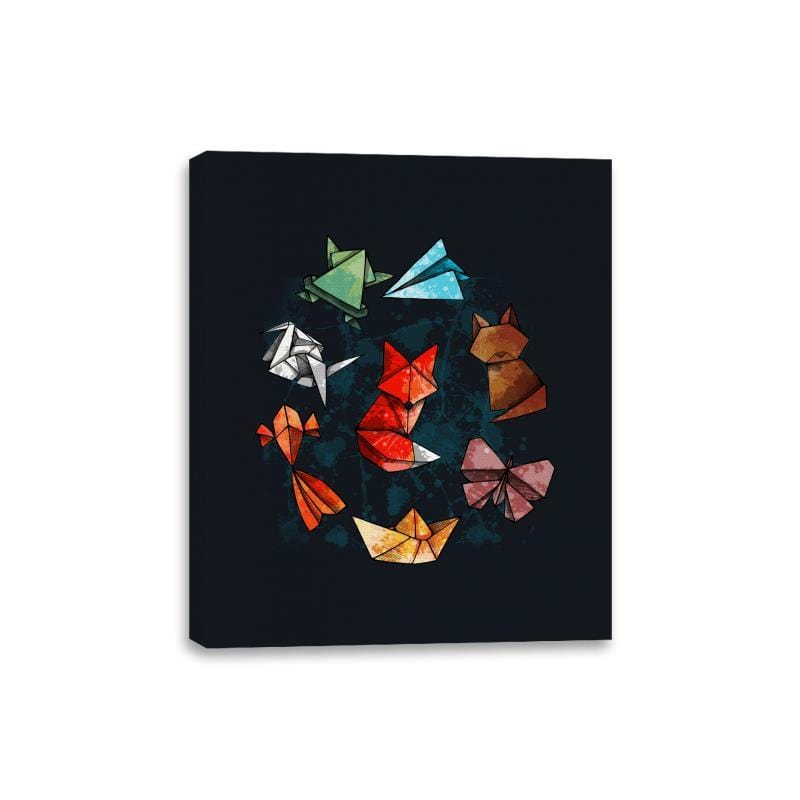 Raimbow Origami - Canvas Wraps Canvas Wraps RIPT Apparel 8x10 / Black