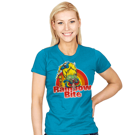 Rainbow Bite - Womens T-Shirts RIPT Apparel