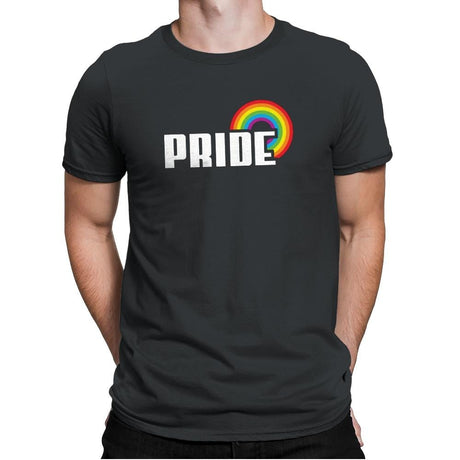 Rainbow by Pride Exclusive - Pride - Mens Premium T-Shirts RIPT Apparel Small / Heavy Metal