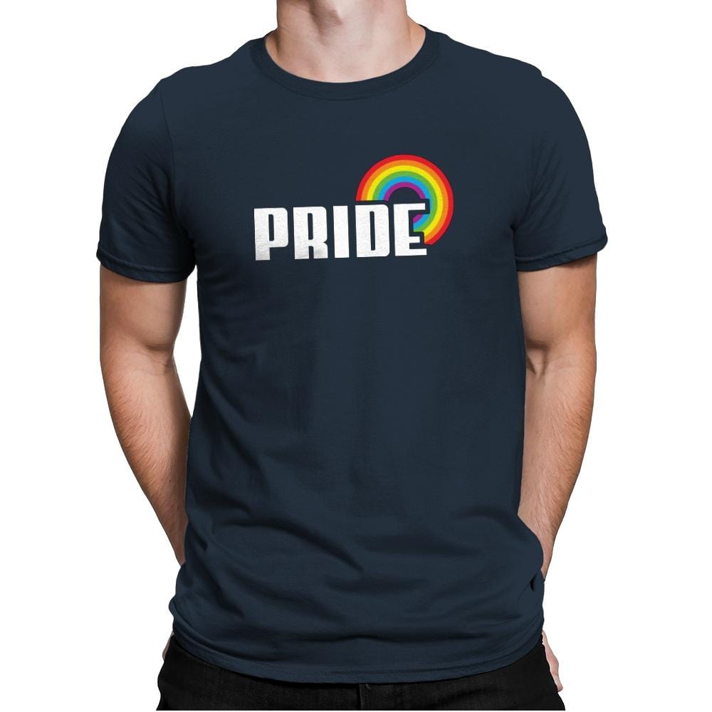 Rainbow by Pride Exclusive - Pride - Mens Premium T-Shirts RIPT Apparel Small / Indigo