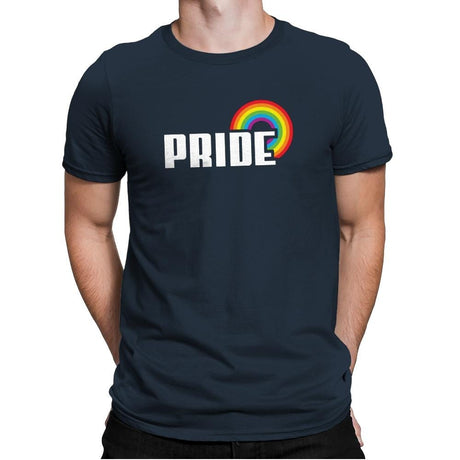 Rainbow by Pride Exclusive - Pride - Mens Premium T-Shirts RIPT Apparel Small / Indigo