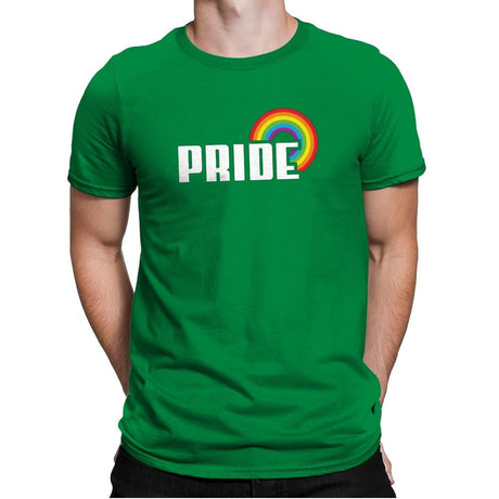 Rainbow by Pride Exclusive - Pride - Mens Premium T-Shirts RIPT Apparel Small / Kelly Green