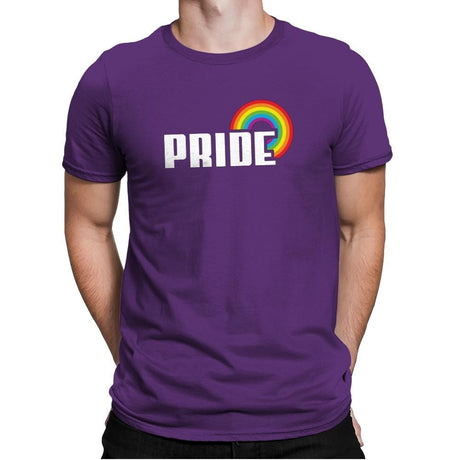 Rainbow by Pride Exclusive - Pride - Mens Premium T-Shirts RIPT Apparel Small / Purple Rush