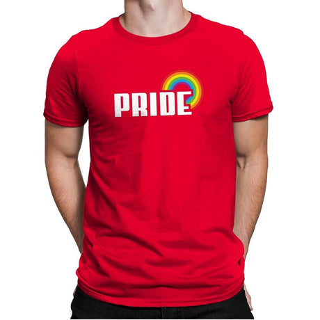 Rainbow by Pride Exclusive - Pride - Mens Premium T-Shirts RIPT Apparel Small / Red