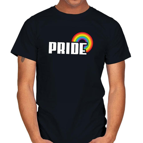 Rainbow by Pride Exclusive - Pride - Mens T-Shirts RIPT Apparel Small / Black