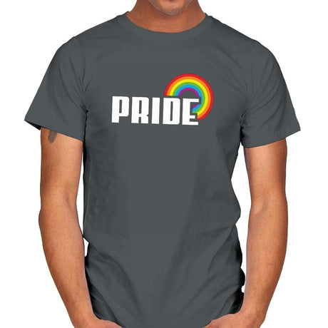 Rainbow by Pride Exclusive - Pride - Mens T-Shirts RIPT Apparel Small / Charcoal