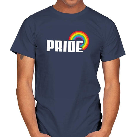 Rainbow by Pride Exclusive - Pride - Mens T-Shirts RIPT Apparel Small / Navy
