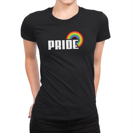 Rainbow by Pride Exclusive - Pride - Womens Premium T-Shirts RIPT Apparel Small / Black