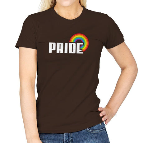 Rainbow by Pride Exclusive - Pride - Womens T-Shirts RIPT Apparel Small / Dark Chocolate