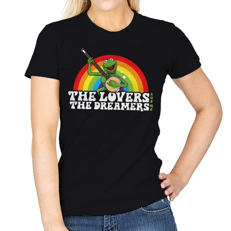 Rainbow Connection - Womens T-Shirts RIPT Apparel Small / Black