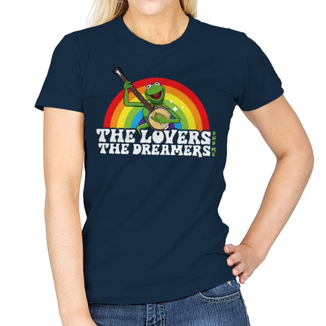 Rainbow Connection - Womens T-Shirts RIPT Apparel Small / Navy