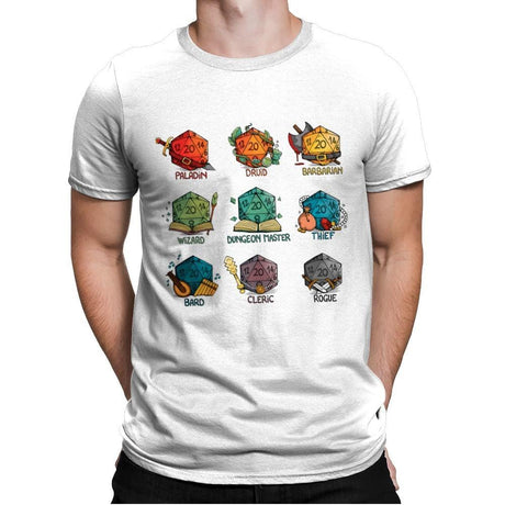 Rainbow Dice - Mens Premium T-Shirts RIPT Apparel Small / White