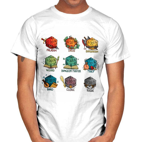 Rainbow Dice - Mens T-Shirts RIPT Apparel Small / White