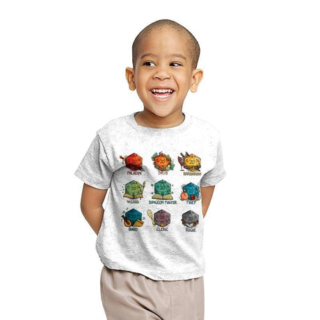 Rainbow Dice - Youth T-Shirts RIPT Apparel X-small / White