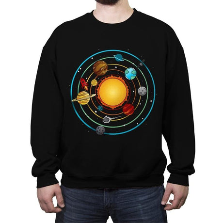 Rainbow System - Crew Neck Sweatshirt Crew Neck Sweatshirt RIPT Apparel Small / Black