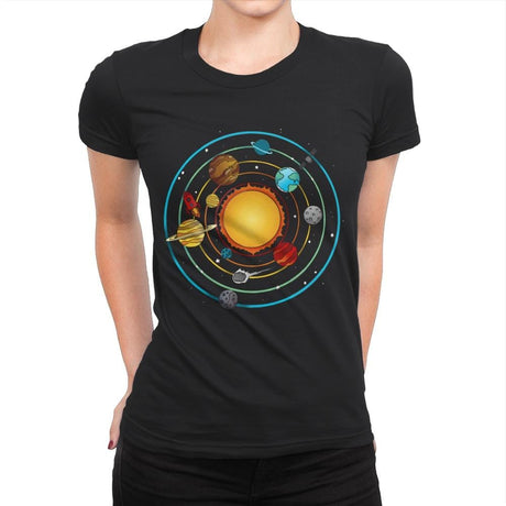 Rainbow System - Womens Premium T-Shirts RIPT Apparel Small / Black