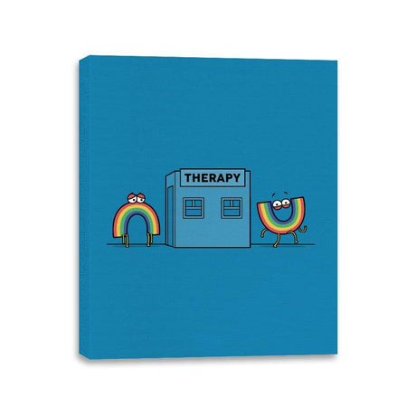 Rainbow Therapy - Canvas Wraps Canvas Wraps RIPT Apparel 11x14 / Sapphire