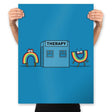 Rainbow Therapy - Prints Posters RIPT Apparel 18x24 / Sapphire