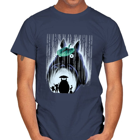 Rainy Neighborhood - Mens T-Shirts RIPT Apparel Small / Navy