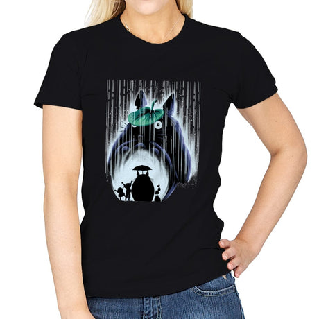 Rainy Neighborhood - Womens T-Shirts RIPT Apparel Small / Black