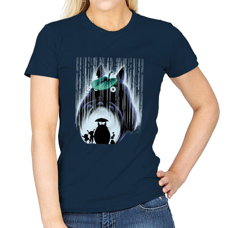 Rainy Neighborhood - Womens T-Shirts RIPT Apparel Small / Navy