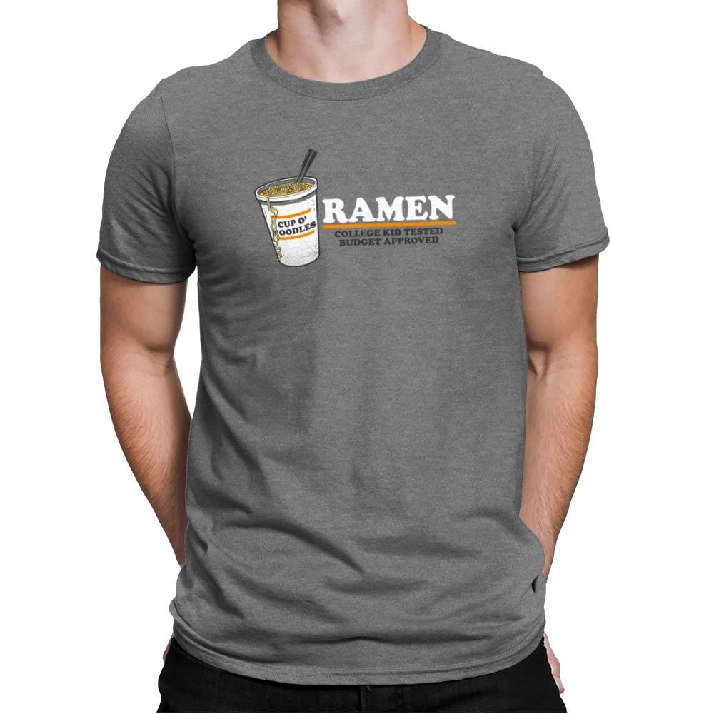 Ramen Budgest Approved Exclusive - Mens Premium T-Shirts RIPT Apparel Small / Heather Grey