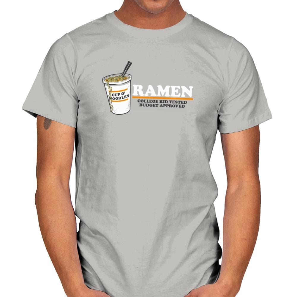 Ramen Budgest Approved Exclusive - Mens T-Shirts RIPT Apparel Small / Ice Grey