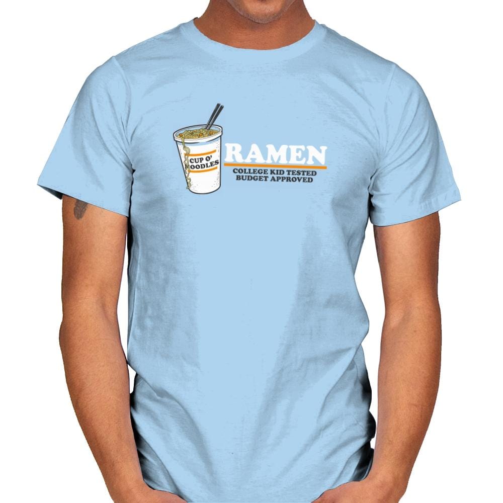 Ramen Budgest Approved Exclusive - Mens T-Shirts RIPT Apparel Small / Light Blue